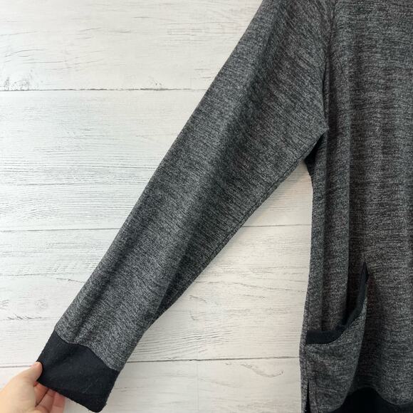 Heather Gray Long Sleeve Pullover Pocket Tunic Size XL - Picture 5 of 9